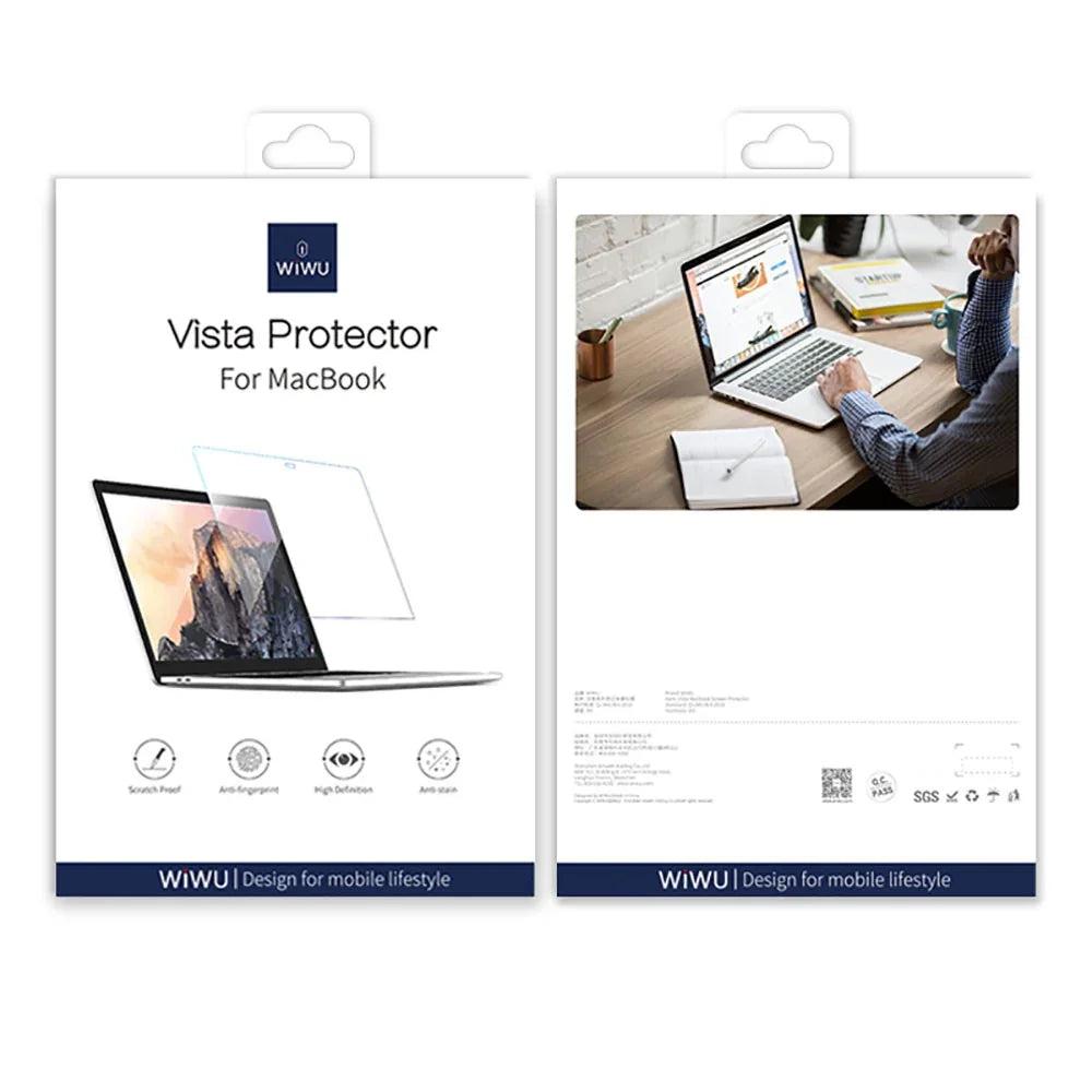 Wiwu Vista Series Screen Protector For Macbook Pro 16 - Clear - Tashqila Wiwu Vista Series Screen Protector For Macbook Pro 16 - Clear - Tashqila